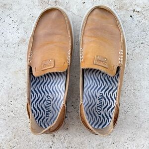 OluKai Light Brown Men's Loafers